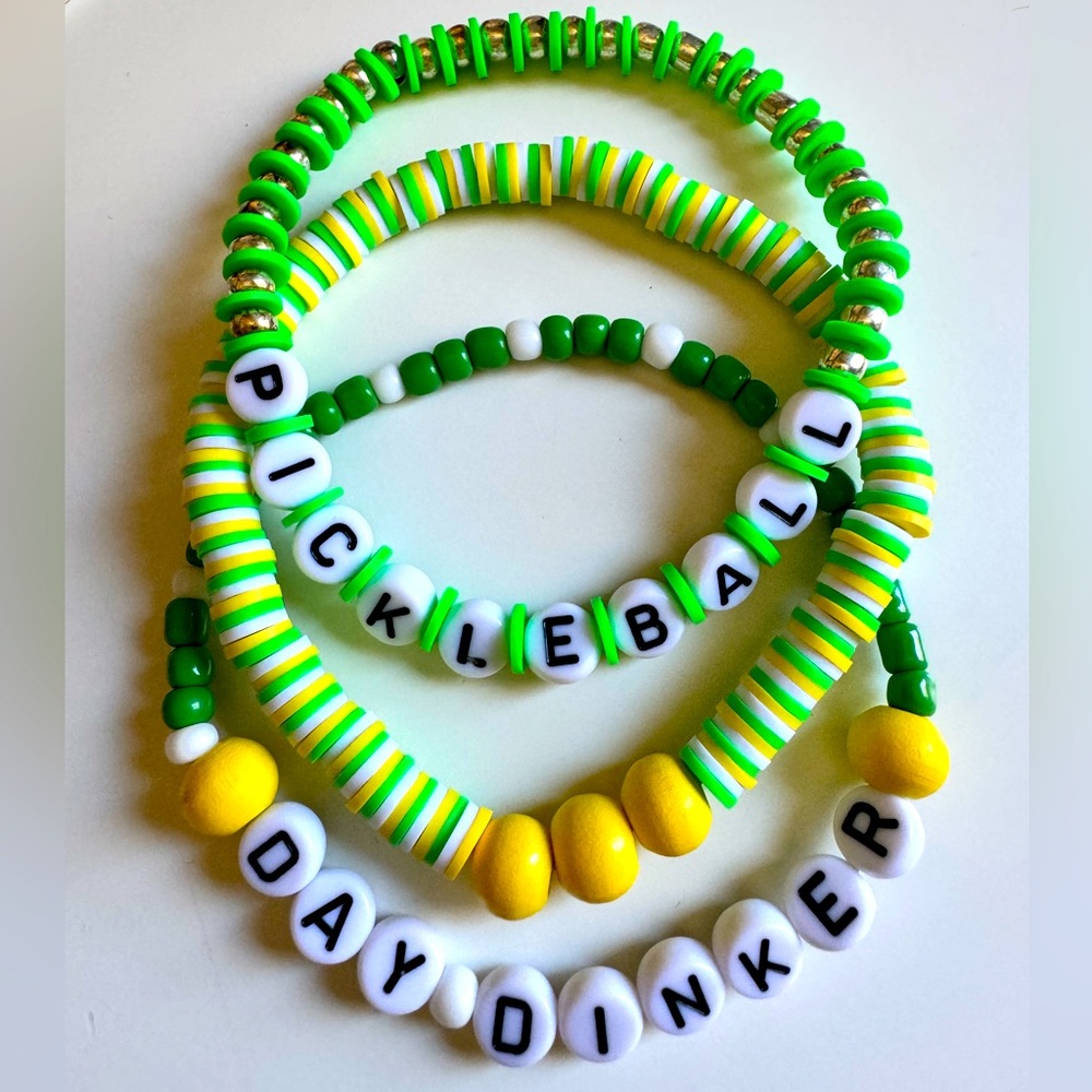 Pickleball Stack Bracelets - Handmade